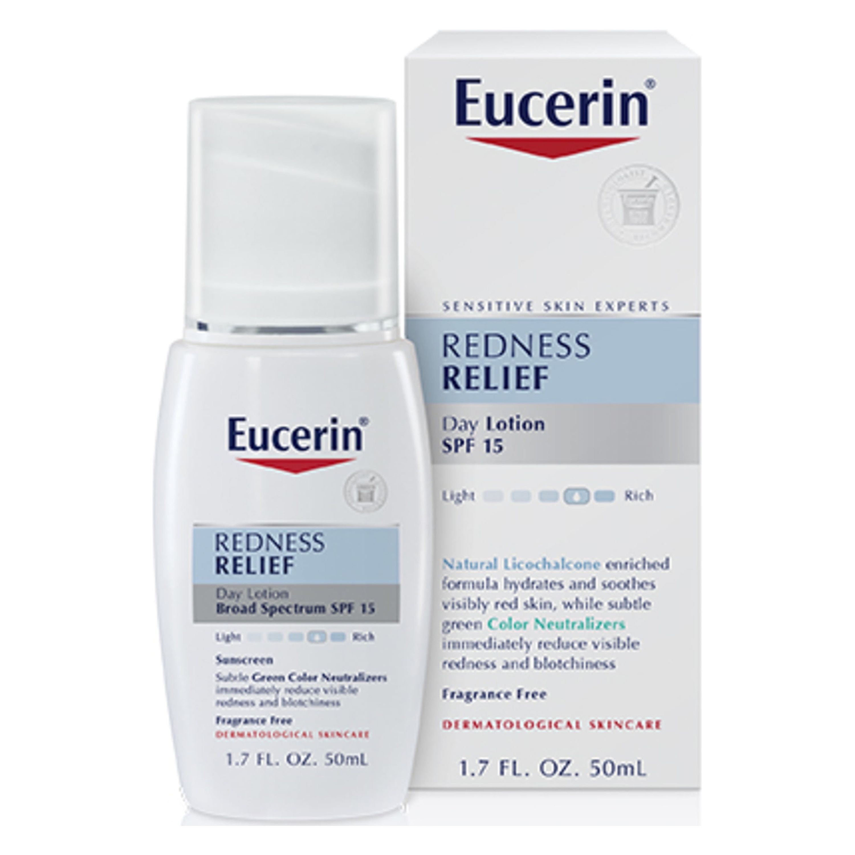 Eucerin  Redness Relief Day Lotion Broad Spectrum SPF 15, 1.7 Fl Oz - image 1 of 10