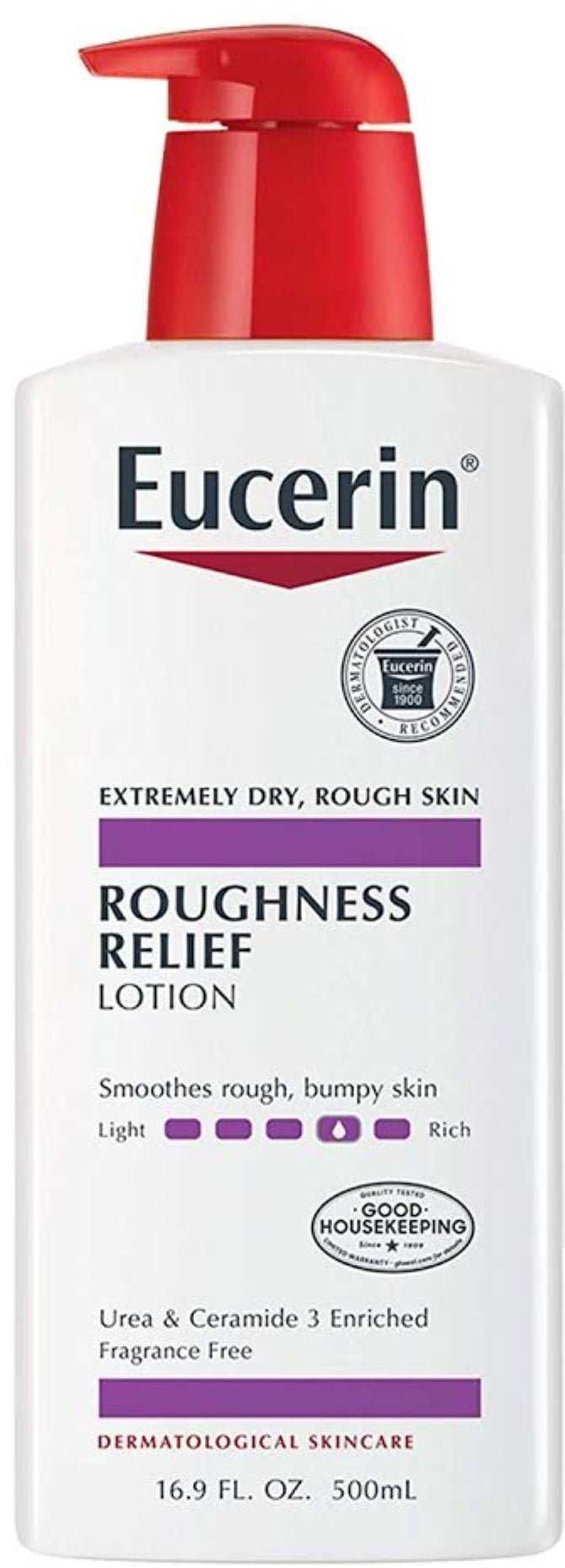 Eucerin Roughness Relief Lotion - Full Body Lotion for Extremely Dry, Rough Skin 16.9 oz (Pack of 6)
