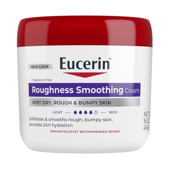 Eucerin Roughness Smoothing Body Cream for Dry, Rough Skin, 16 oz Jar