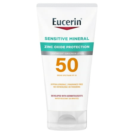 Eucerin Sun Sensitive Mineral Sunscreen Lotion SPF 50, 4 Fl Oz Tube