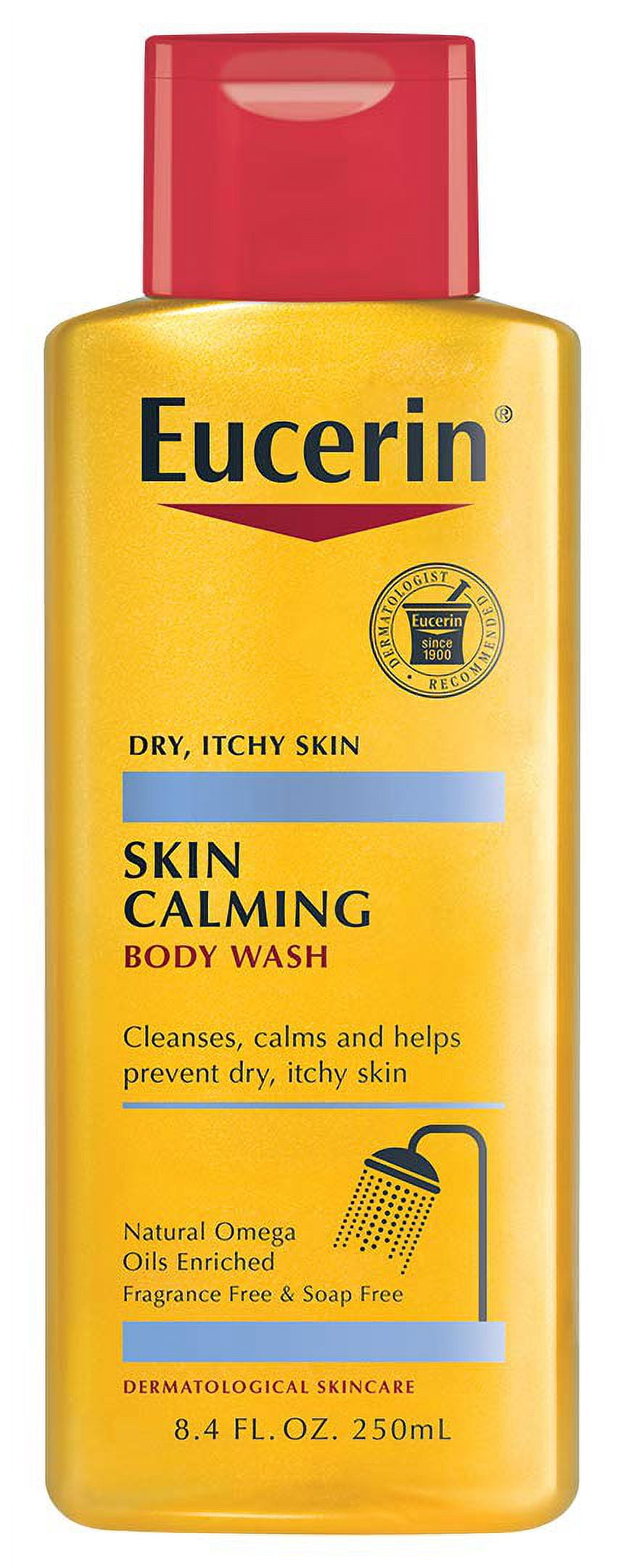 Eucerin Skin Calming Body Wash Fragrance Free 8.4 fl oz Pack of 3