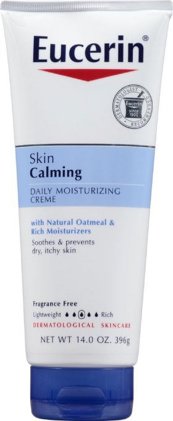 Eucerin Skin Calming Natural Oatmeal Enriched Moisture Cream, 14 Fl. Oz.
