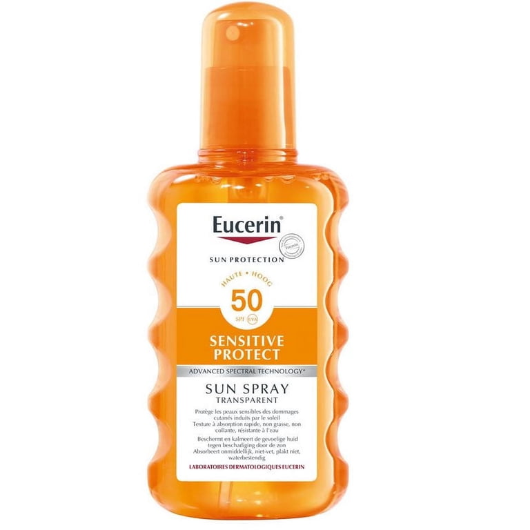Eucerin Sun Spray Transparent SPF 50 200 ml: Quick-Absorbing