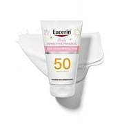 Eucerin Sun Sensitive Mineral Baby Sunscreen SPF 50, Sunscreen Lotion With Zinc Oxide Protection, 4 Fl Oz Tube