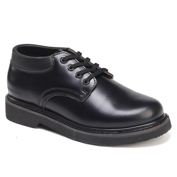 Euchirus 4 inch Soft Toe Waterproof Slip Resistant Oxford Fashionable Breathable Casual Black Work Shoes For Men H82102 Wide Size 11