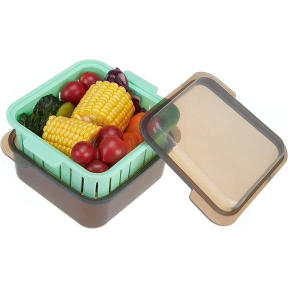 Euchoiz Microwave Steamer Silicone Cookware Food Container for Steaming Fresh Meals, 5.6x5.6x2 inches