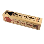 Euchre Trump Club - Stained - Combined trump indicator/marker that also shows ranking of highest cards in order - MADE IN USA