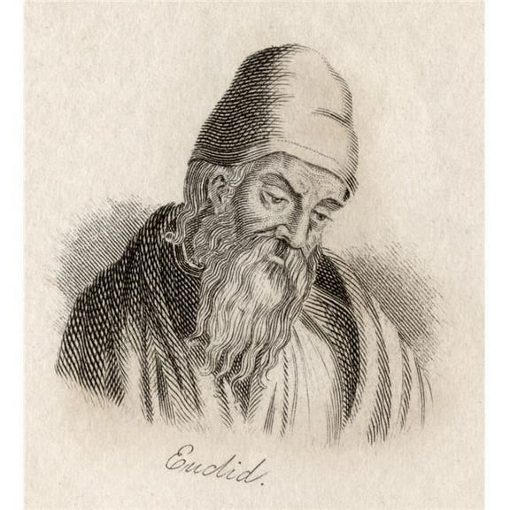 Euclid Of Alexandria C.325 Bc-C.265 Bc. Mathematician Known For His Treatise On Mathematics _The Elements_. Engraved By