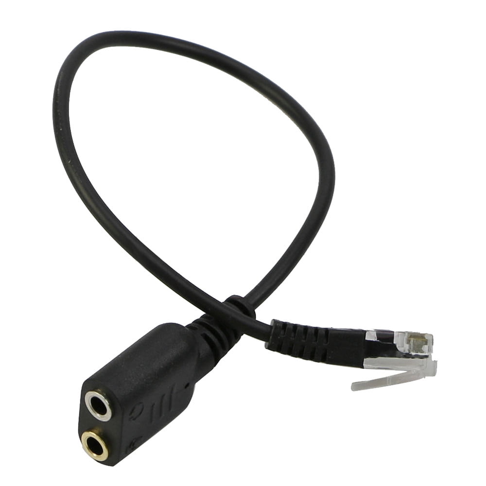 Eudgs 3.5mm Female to Jack Adapter Convertor PC Headset Telephone Using