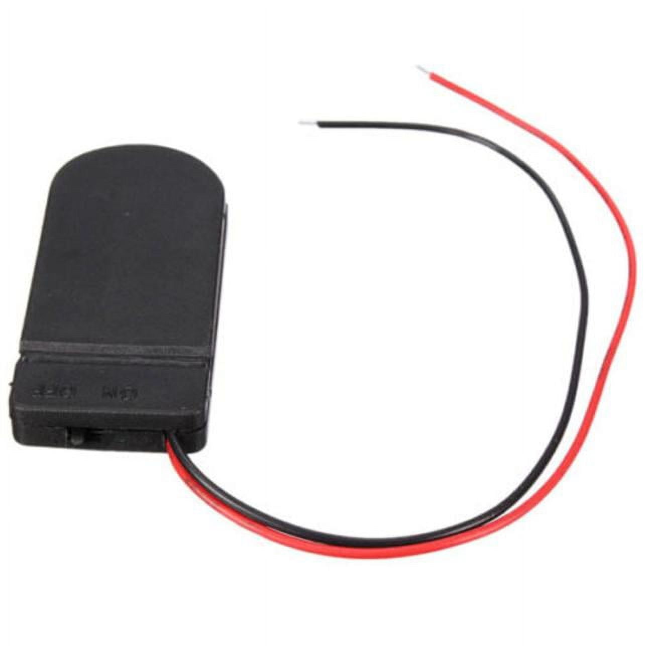 Eudgs 5PCS CR2032 Button Cell Battery Holder Cover With ON/OFF BK C