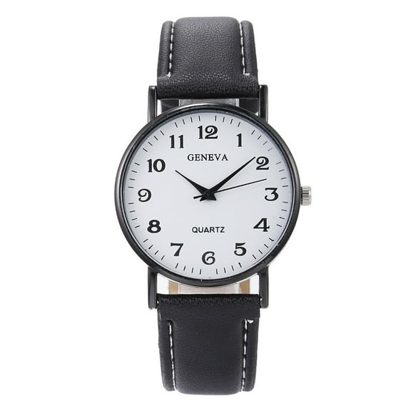 Quartz Watch Stainless Steel Dial Casual Bracele Watch Brew Womens Two Tone Watch Hand Wind Watch Glow in Dark Watch Men Leather Watch Band No Battery for Men Face Watch Men Womens Leather Watch