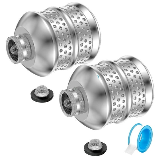 Eudgs Bubbler Sprinkler Heads 3/4 15 Thread Aluminum Diffuser Flood Nozzle With Tape Gentle Flow Metal Bubbler Sprinkler Head Gentle Garden Watering Soaker Sprinkler For Garden Yard Triangular *2PCS