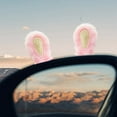 Eudgs Bunny Ear Rearview Decoration Bumper Tape Protector Car Bumper