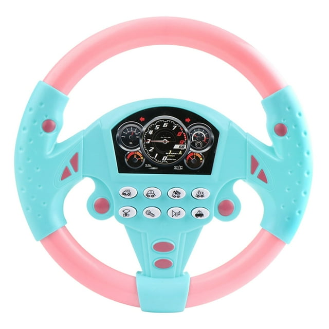Eudgs Driving Controller Co Driver Steering Wheel Educational Music Toy