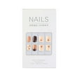 Eudgs Pressing Nails, 24 Pieces Of Nails, Striped Design, Nail Set