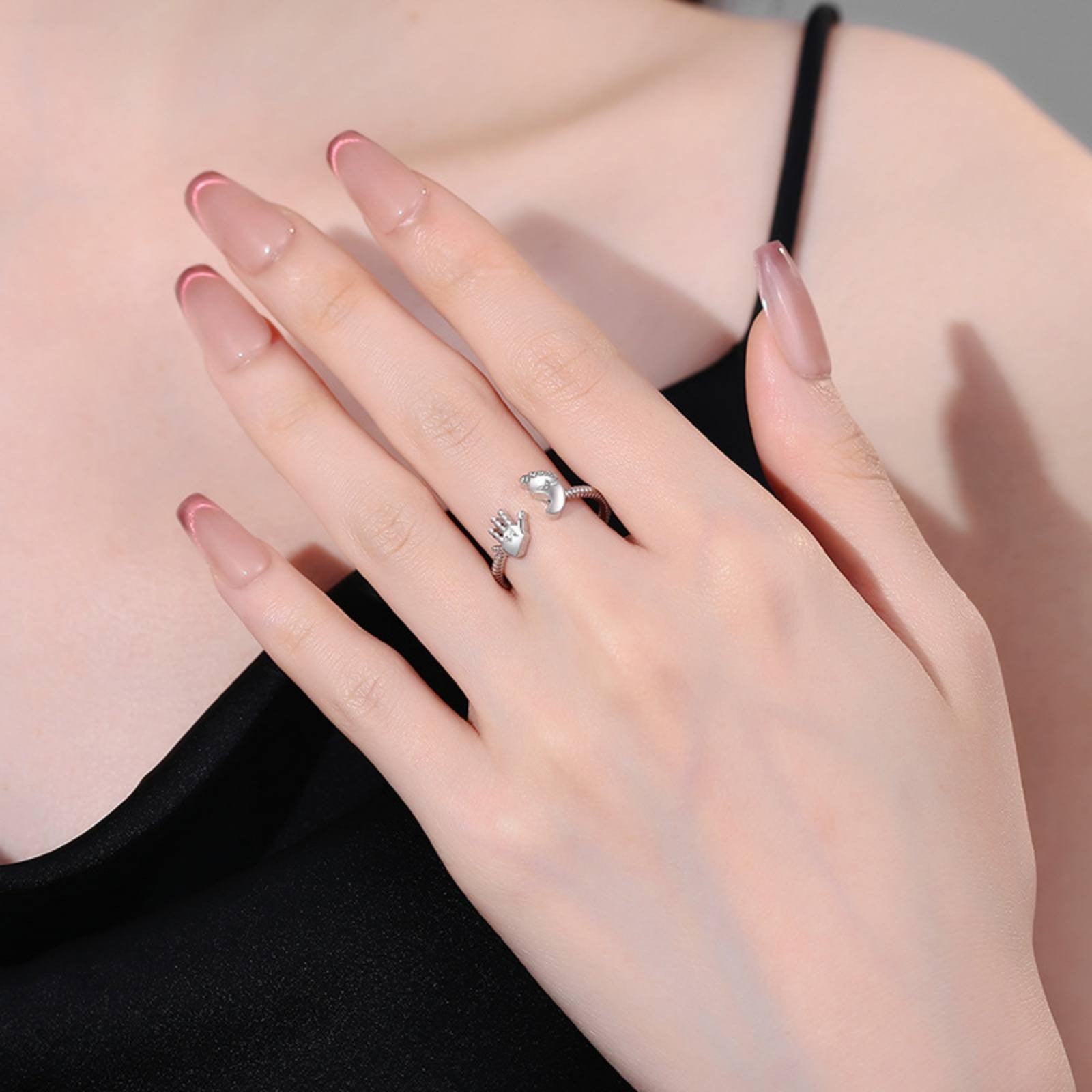 Eudgs Wedding Rings That Wont Turn Your Finger Stack Rings Expandable