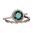 Eudgs Women's Rings Promise Wedding Vintage With Created Promise Ring