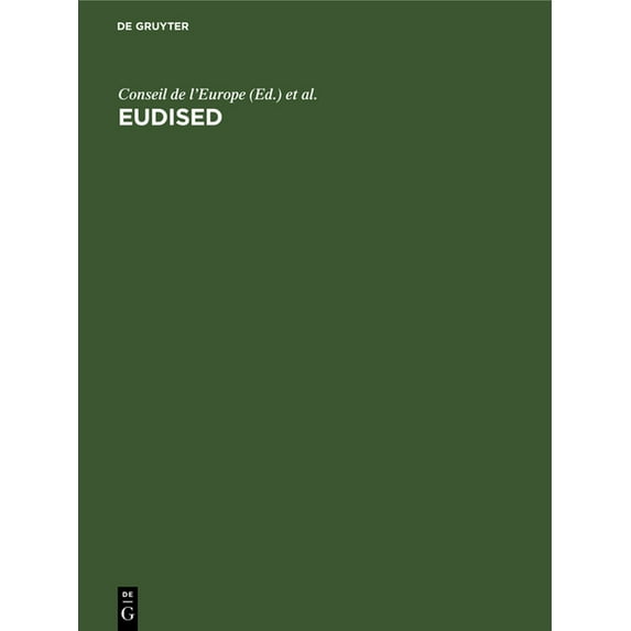 Eudised: Thésaurus Multilingue Pour Le Traitement de l'Information En Ãducation, (Hardcover)
