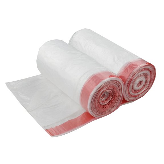 Eudokky 6L Bin Liners, Clear Drawstring Bin Bag 6L, 120 Bags