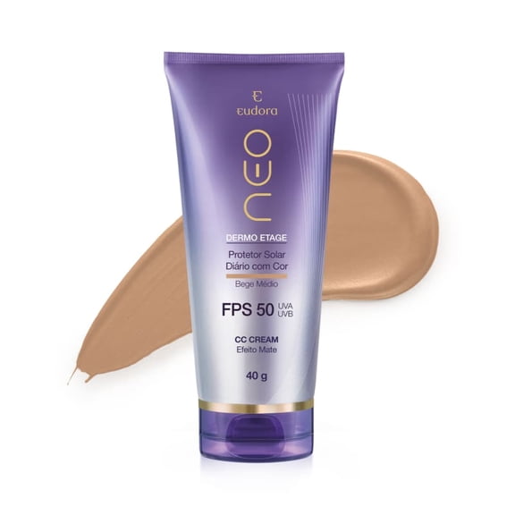 Eudora - Linha Neo Dermo (Protecao) - CC Cream FPS 50 Bege Medio 40 Gr - (Neo Dermo (Protection) Collection - CC Cream SPF 50 Medium Beige Net 1.41 Oz)