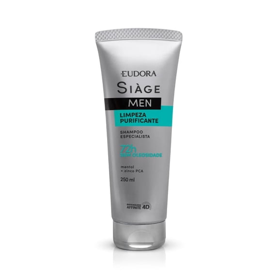 Eudora - Linha Siage Men - Shampoo Limpeza Purificante 250 Ml - (Siage Men Collection - Purifying Cleansing Shampoo 8.45 Fl Oz)