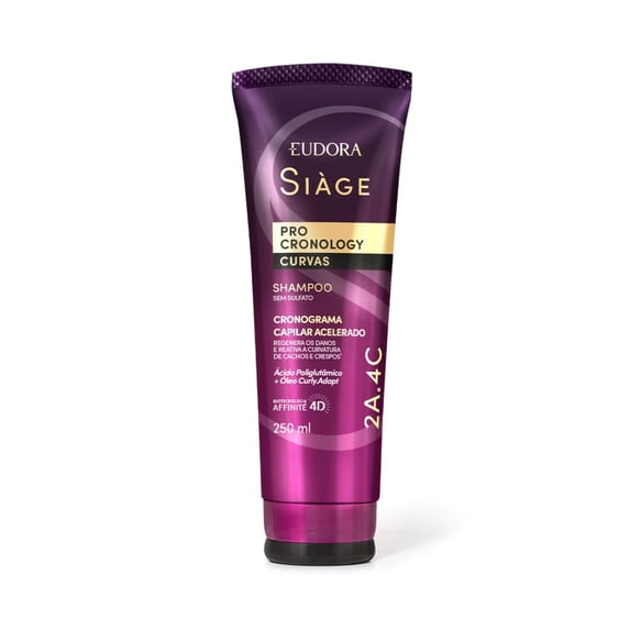 Eudora - Linha Siage (Pro Cronology Curvas) - Kit Shampoo e Condicionador (2 x 250 Ml) - (Siage (Pro Cronology Curls) Collection - Set with Shampoo and Conditioner (2 x 8.45 Fl Oz))
