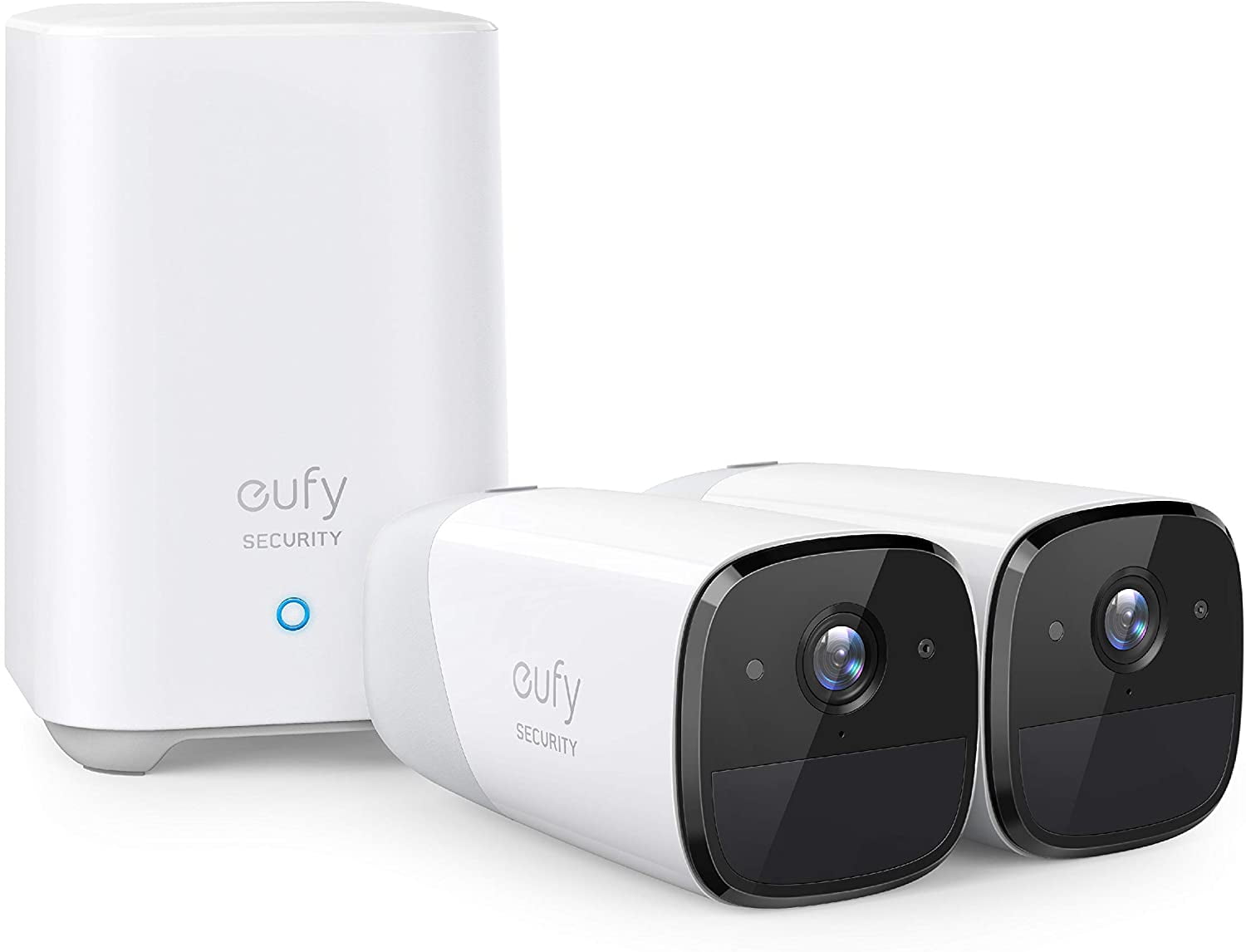Eufy-Cam 2 Wireless Home Security Camera System, 1080p, No Monthly Fees, Indoor/Outdoor, White