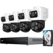 eufy 4K NVR Security Camera System S4 Max 4 Bullet-PTZ Cams, PoE Wired, 24/7 Recording, Triple Lens Bullet-PTZ Cam, 360 PTZ, Up to 16CH, Cross-Cam Tracking, 8 Auto Zoom, Smart Video Search, 2TB HDD
