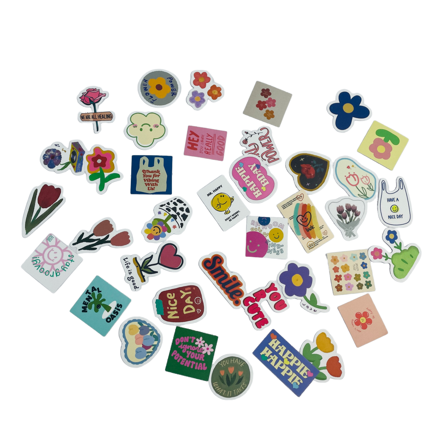 Ffe Sticker Eufyw 50 Pcs Waterproof Stickers, Cute Vinyl Sticker for Water Bottles ...