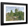 thumbnail image 1 of Eugène Boudin 24x20 Black Modern Framed Museum Art Print Titled - Saint-Cenery, the Pond (circa 1890-92), 1 of 5