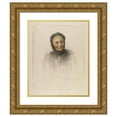 thumbnail image 1 of Eugène Burnand 20x24 Gold Ornate Framed and Double Matted Museum Art Print Titled - Old Woman, 1 of 4