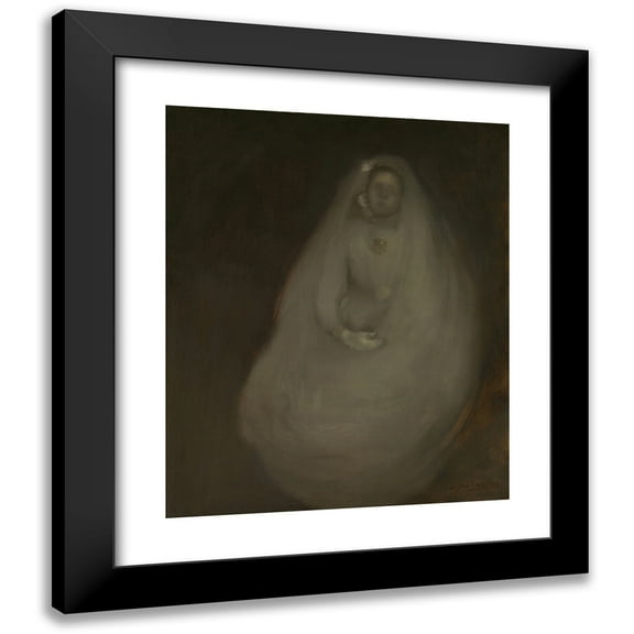 Eugène Carriere 12x14 Black Modern Framed Museum Art Print Titled - The First Communion (ca. 1896)
