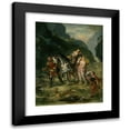 thumbnail image 1 of Eugène Delacroix 15x18 Black Modern Framed Museum Art Print Titled - Angelica and the Wounded Medoro (circa 1860), 1 of 5