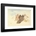 thumbnail image 1 of Eugène Delacroix 18x15 Black Modern Framed Museum Art Print Titled - Arabs of Oran, 1 of 5