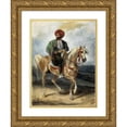 thumbnail image 1 of Eugène Delacroix 19x24 Gold Ornate Framed and Double Matted Museum Art Print Titled - The Turkish Rider (C. 1834), 1 of 4