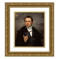 thumbnail image 1 of Eugène Delacroix 20x23 Gold Ornate Framed and Double Matted Museum Art Print Titled - And Portrait of Dr. Francois Maristons (C. Bet Sasson in 1832 and 1833), 1 of 4