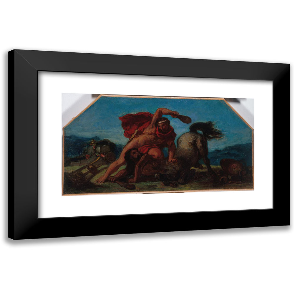 Eug ne Delacroix 24x15 Black Modern Framed Museum Art Print Titled 