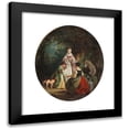 thumbnail image 1 of Eugène Gabé 12x14 Black Modern Framed Museum Art Print Titled - Refreshment in the Forest, 1 of 5