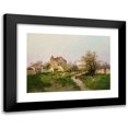 thumbnail image 1 of Eugène Galien-Laloue 14x11 Black Modern Framed Museum Art Print Titled - Rural Scene in the Barbizon Suburbs, 1 of 5