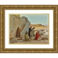 thumbnail image 1 of Eugène Girardet 18x14 Gold Ornate Wood Frame and Double Matted Museum Art Print Titled - Evening Prayers, 1 of 4