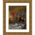 thumbnail image 1 of Eugène Grasset 15x18 Gold Ornate Wood Frame and Double Matted Museum Art Print Titled - Eviradnus (1903), 1 of 4