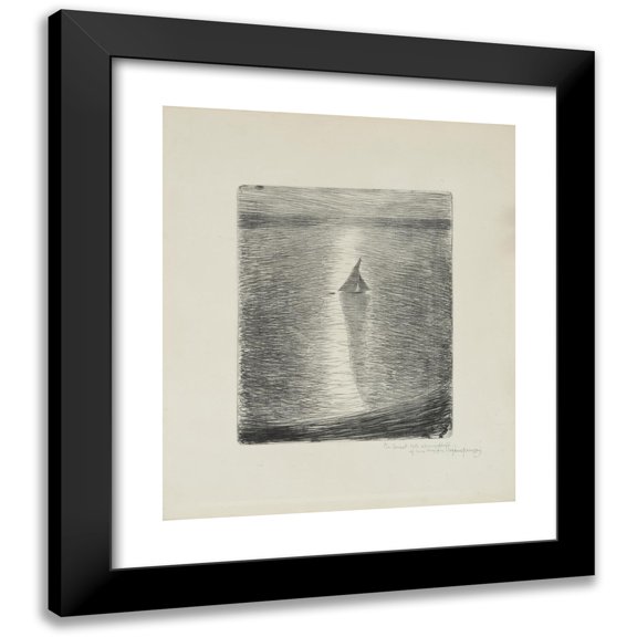 Eugène Jansson 12x14 Black Modern Framed Museum Art Print Titled - In the Ray of Sunlight