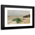 thumbnail image 1 of Eugen Dücker 24x17 Black Modern Framed Museum Art Print Titled - On the Beach, 1 of 5