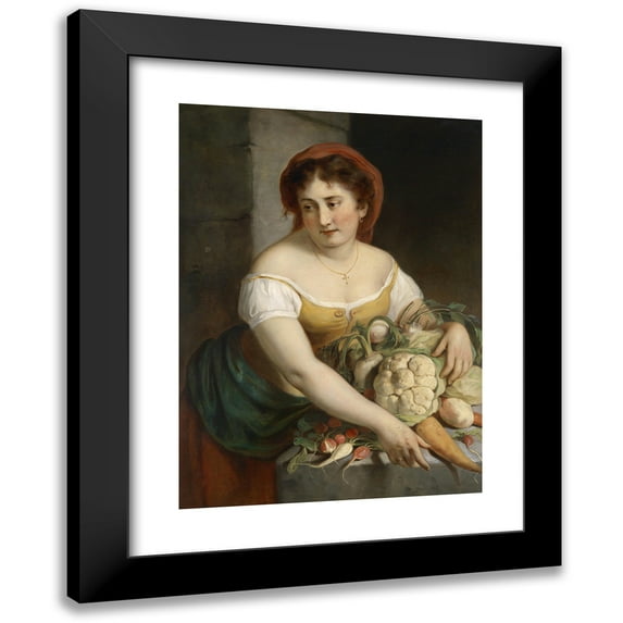 Eugen Felix 11x14 Black Modern Framed Museum Art Print Titled - The Market Woman