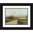 thumbnail image 1 of Eugen Jettel 14x11 Black Ornate Wood Framed Double Matted Museum Art Print Titled: Moonrise (1896), 1 of 5