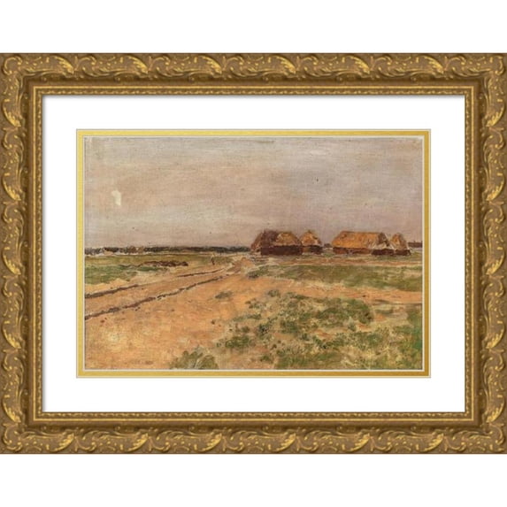 Eugen Jettel 24x18 Gold Ornate Framed and Double Matted Museum Art Print Titled - Landscape