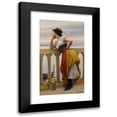 thumbnail image 1 of Eugen von Blaas 10x14 Black Modern Framed Museum Art Print Titled - Anticipation (1911), 1 of 5