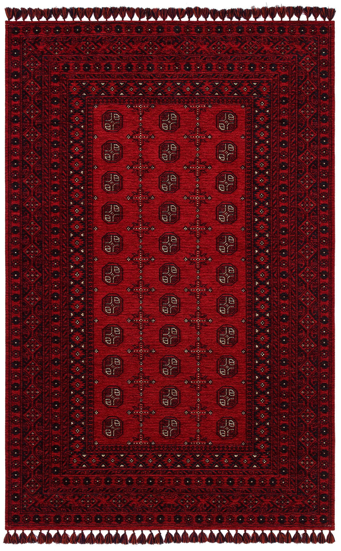 Eugendorf Red Oriental Acrylic Area Rugs for Living Room Jacquard ...