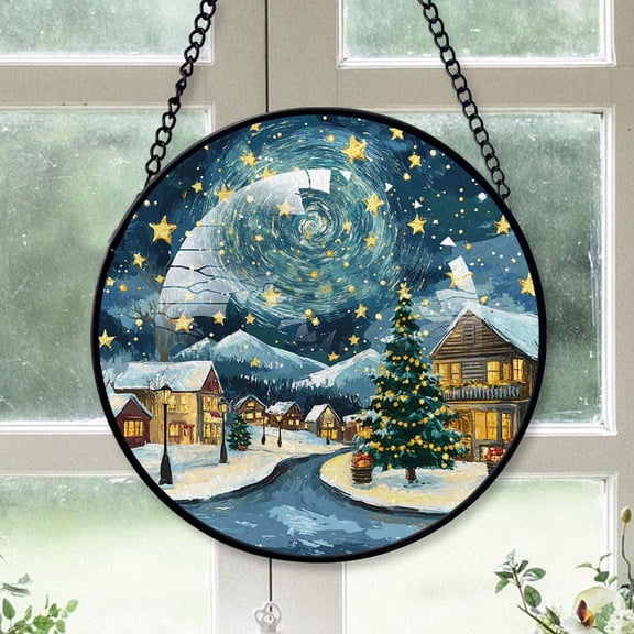 Eugene City Oregon, Personalized Eugene Ornaments 2025, Eugene Gift, Stained Glass Suncatcher Decor for Travel Lover wnQrcy