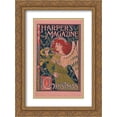 thumbnail image 1 of Eugene Grasset 2x Matted 20x24 Gold Ornate Framed Art Print 'Harper's Magazine', 1 of 2
